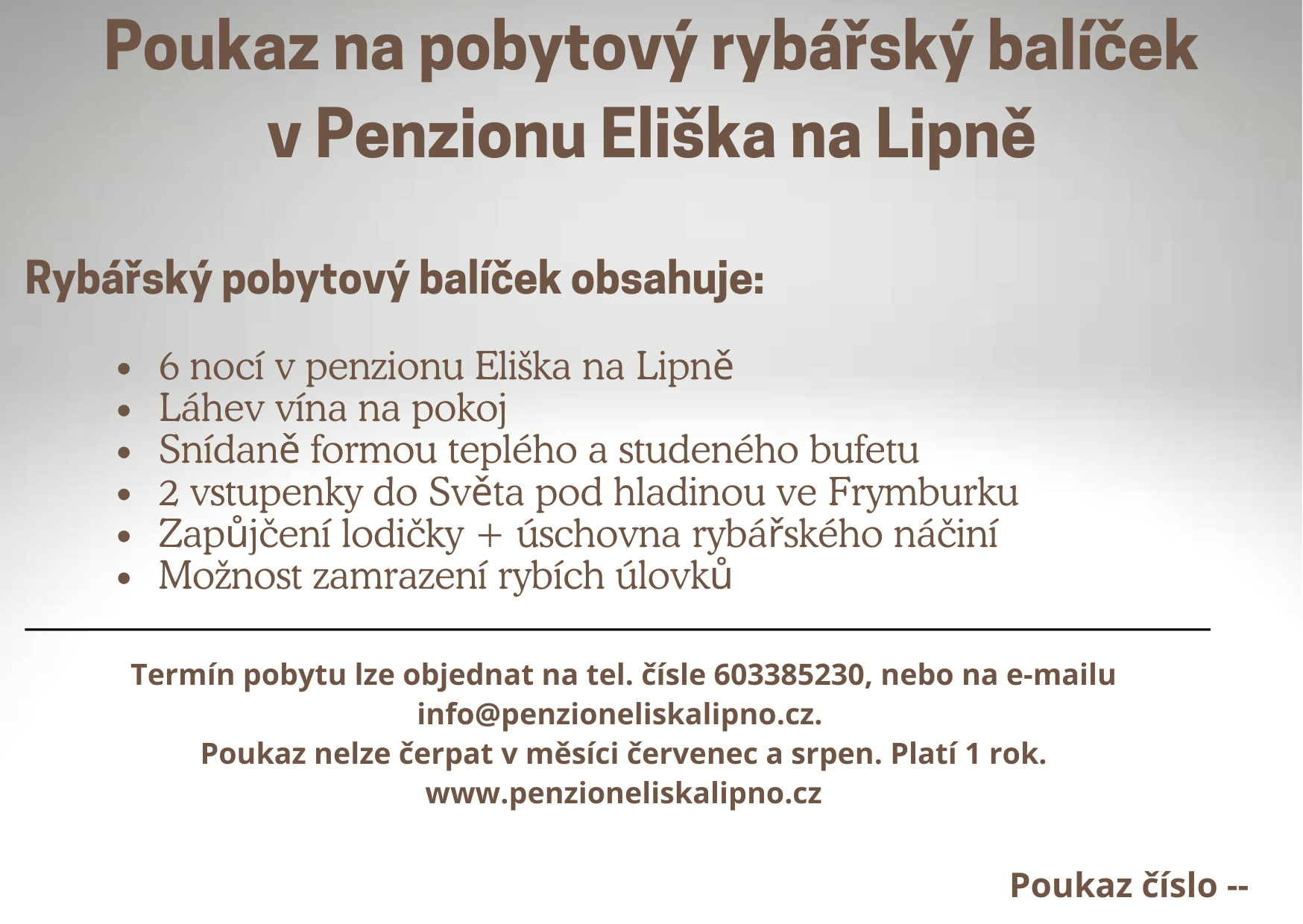 Zážitkový dárek pro rybáře